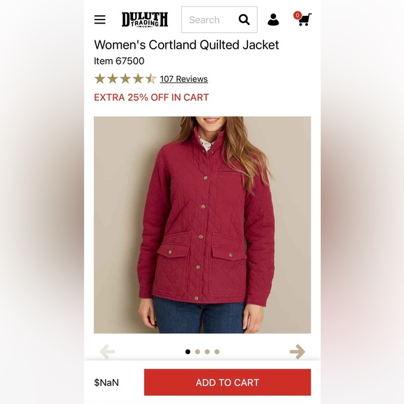 Duluth Trading Co. Cortland Quilted Jacket - Picture 6 of 6